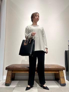 「アイテム（セットアップ）」を使った、zuu17さん（レディース・157cm）の冬コーディネート