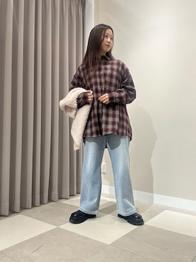 「アイテム（ベスト）」を使った、zuu17さん（レディース・158cm）の秋コーディネート
