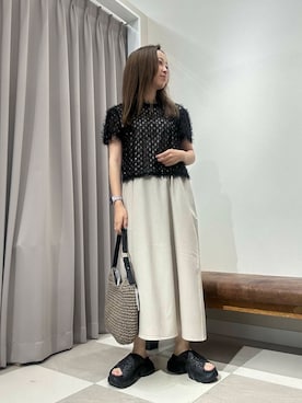 「アーバンリサーチ」｜「アイテム（ワンピース/ドレス）」を使った、zuu17さん（レディース・157cm）の夏コーディネート