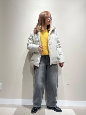 「ITEMS URBANRESEARCH（アイテムズ アーバンリサーチ）のミックスシャギーニット（ニット/セーター）」を使った、zuu17さん（レディース・157cm）の冬コーディネート