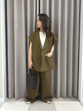 「ITEMS URBANRESEARCH（アイテムズ アーバンリサーチ）のアイテム（Tシャツ/カットソー）」を使った、zuu17さん（レディース・157cm）の春コーディネート