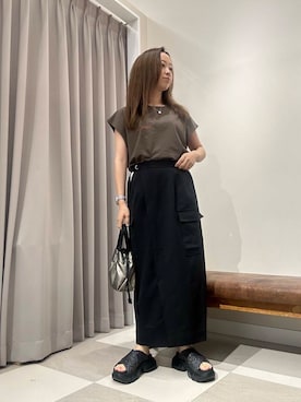 「アーバンリサーチ」｜「アイテム（バッグ）」を使った、zuu17さん（レディース・157cm）の夏コーディネート