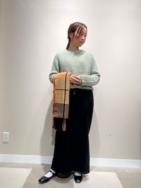 「アイテム（マフラー）」を使った、zuu17さん（レディース・157cm）の秋コーディネート