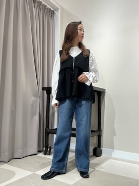 「アイテム（パンツ）」を使った、zuu17さん（レディース・158cm）の秋コーディネート