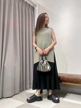 「アーバンリサーチ」｜「アイテム（バッグ）」を使った、zuu17さん（レディース・157cm）の夏コーディネート