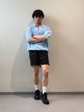 「URBAN RESEARCH DOORS（アーバンリサーチドアーズ）のアイテム（ニット/セーター）」を使った、Kota.aさん（メンズ・166cm）の夏コーディネート
