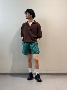 「URBAN RESEARCH DOORS（アーバンリサーチドアーズ）のアイテム（ニット/セーター）」を使った、Kota.aさん（メンズ・166cm）の夏コーディネート