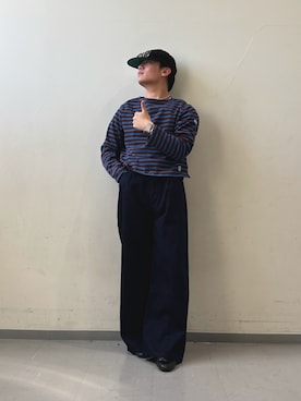 「アイテム（キャップ）」を使った、Kota.aさん（メンズ・166cm）の秋コーディネート