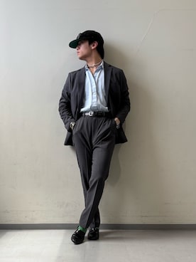 「EKAL（エカル）のアイテム（キャップ）」を使った、Kota.aさん（メンズ・166cm）の春コーディネート
