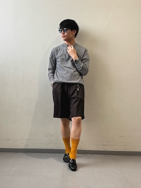 「CASIO（カシオ）のアイテム（アナログ腕時計）」を使った、Kota.aさん（メンズ・166cm）の夏コーディネート