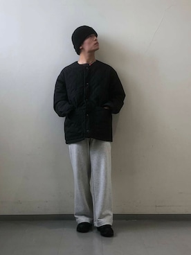 「FORK&SPOON」｜「アイテム（スウェットパンツ）」を使った、Kota.aさん（メンズ・166cm）の秋コーディネート