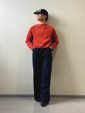 「アイテム（キャップ）」を使った、Kota.aさん（メンズ・166cm）の秋コーディネート