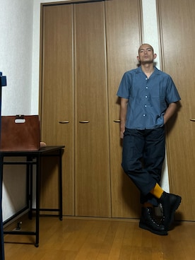「アイテム（ブーツ）」を使った、k4kさん（メンズ・175cm）の夏コーディネート