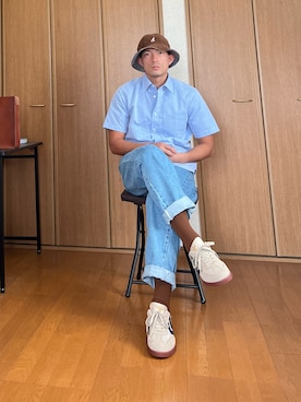 「CONVERSE（コンバース）のアイテム」を使った、k4kさん（骨格ストレート・メンズ・175cm）の夏コーディネート