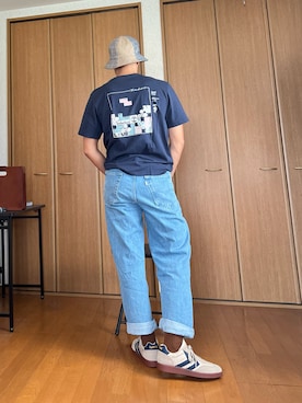 「Levi's（リーバイス）のアイテム」を使った、k4kさん（骨格ストレート・メンズ・175cm）の夏コーディネート