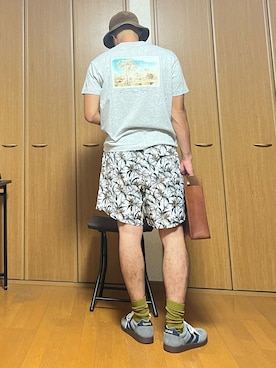 「アイテム（ソックス/靴下）」を使った、k4kさん（メンズ・175cm）の夏コーディネート