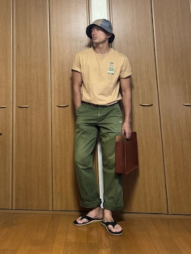 「アイテム（バッグ）」を使った、k4kさん（骨格ストレート・メンズ・175cm）の夏コーディネート