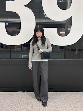 「アイテム（ボディバッグ/ウエストポーチ）」を使った、manaさん（レディース・156cm）の秋コーディネート