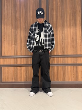 「DANKE SCHON（ダンケシェーン）のアイテム」を使った、Kimiyaさん（メンズ・177cm）の春コーディネート