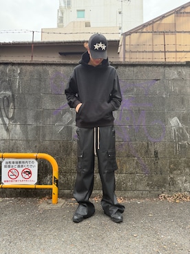 「DANKE SCHON（ダンケシェーン）のアイテム」を使った、Kimiyaさん（メンズ・177cm）の夏コーディネート