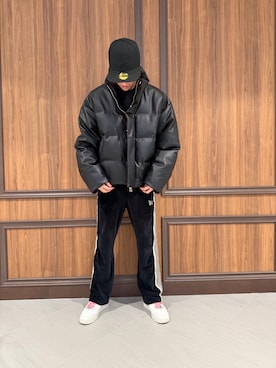 「DANKE SCHON（ダンケシェーン）のアイテム（ブルゾン）」を使った、Kimiyaさん（メンズ・177cm）の秋コーディネート