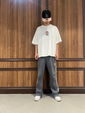 「A4A（エーフォーエー）のアイテム」を使った、Kimiyaさん（メンズ・177cm）の夏コーディネート
