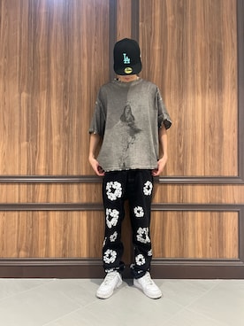 「DANKE SCHON（ダンケシェーン）のアイテム」を使った、Kimiyaさん（メンズ・177cm）の夏コーディネート