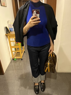 「me（ミイ）のアイテム」を使った、Cyndiさん（レディース・165cm）の秋コーディネート