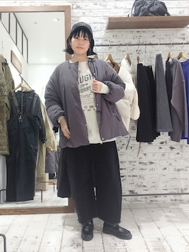 「PUAL CE CIN（ピュアルセシン）のアイテム（帽子）」を使った、komiさん（レディース・161cm）の秋コーディネート