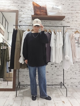 「PUAL CE CIN（ピュアルセシン）のアイテム（帽子）」を使った、komiさん（レディース・161cm）の夏コーディネート