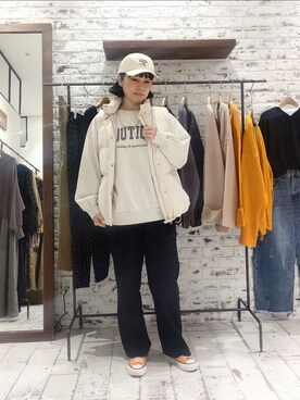 「PUAL CE CIN（ピュアルセシン）のアイテム（帽子）」を使った、komiさん（レディース・161cm）の秋コーディネート