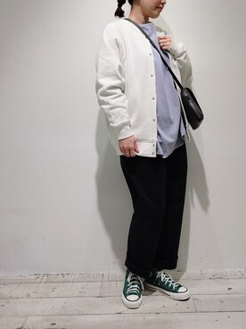 「PUAL CE CIN（ピュアルセシン）のアイテム（ブルゾン）」を使った、komiさん（レディース・161cm）の春コーディネート