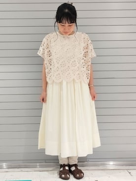 「TATAMI（タタミ）のアイテム」を使った、komiさん（レディース・161cm）の夏コーディネート