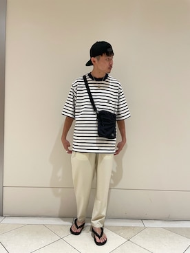 「Scye（サイ）のアイテム（トップス）」を使った、nakachiさん（メンズ・170cm）の夏コーディネート