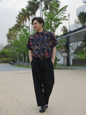 「SPADE（スペード）のアイテム」を使った、ryoyakashiさん（メンズ・182cm）の夏コーディネート