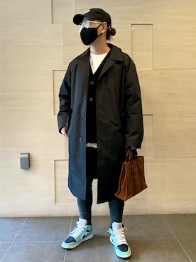 「でにむ」｜「アイテム（トレンチコート）」を使った、kenさん（メンズ・163cm）の秋コーディネート