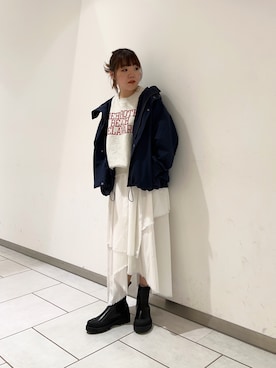 「kbf_ootd」｜「アイテム（マウンテンパーカー）」を使った、とみーさん（レディース・150cm）の冬コーディネート