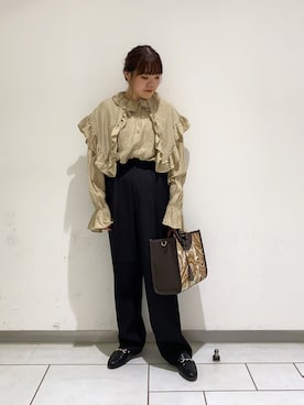 「kbf_ootd」｜「アイテム（ローファー）」を使った、とみーさん（レディース・150cm）の秋コーディネート