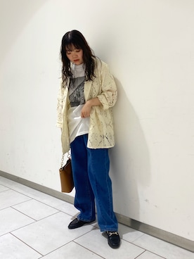 「KBF（ケイビーエフ）のアイテム（ジャケット/アウター）」を使った、とみーさん（レディース・150cm）の春コーディネート