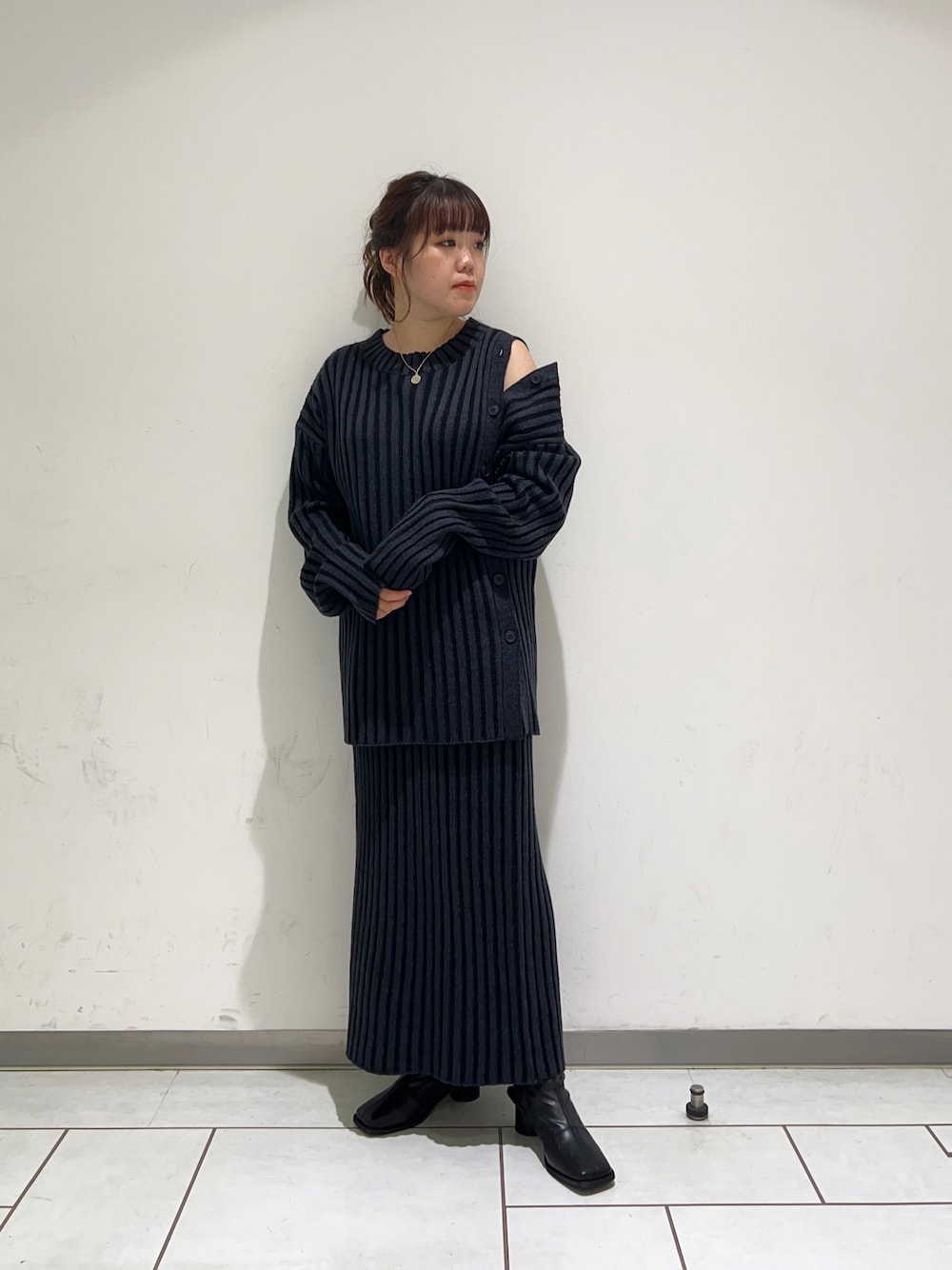 KBF ニットセットアップ セットアップ ケーブルニットセットアップ レディース : ZOZOTOWN