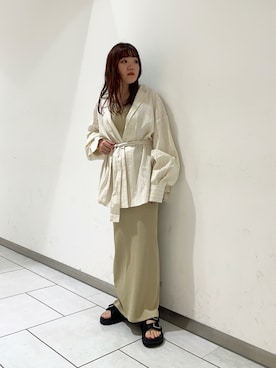 「kbf_ootd」｜「アイテム（その他アウター）」を使った、とみーさん（レディース・150cm）の春コーディネート