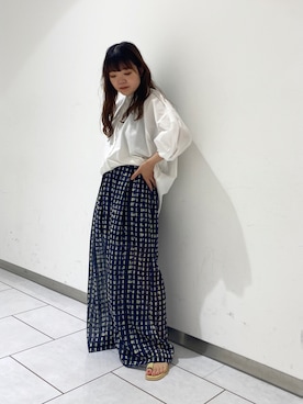 「KBF（ケイビーエフ）のアイテム（パンツ）」を使った、とみーさん（レディース・150cm）の夏コーディネート