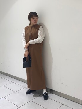 「kbf_ootd」｜「アイテム（ローファー）」を使った、とみーさん（レディース・150cm）の春コーディネート