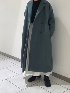 「kbf_ootd」｜「アイテム（チェスターコート）」を使った、とみーさん（レディース・151cm）の秋コーディネート