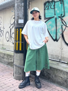 「XLARGE（エクストララージ）のアイテム」を使った、RICOさん（レディース・151cm）の春コーディネート