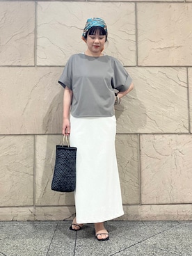 「アイテム（ブレスレット）」を使った、umediaさん（レディース・164cm）の夏コーディネート