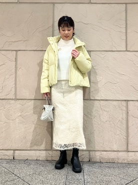 「URBAN RESEARCH ROSSO WOMEN（アーバンリサーチ　ロッソ）のアイテム（ダウンジャケット/コート）」を使った、umediaさん（レディース・164cm）の冬コーディネート