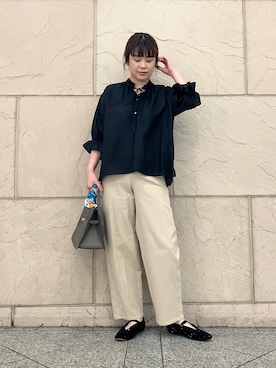 「アイテム（ストール/ショール）」を使った、umedaさん（レディース・164cm）の夏コーディネート