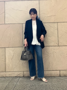 「upperhights（アッパーハイツ）のアイテム（パンツ）」を使った、umedaさん（レディース・164cm）の夏コーディネート