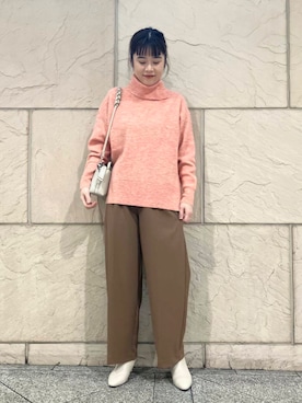 「URBAN RESEARCH ROSSO（アーバンリサーチロッソ）のGIANNI CHIARINI　ALIFA（ハンドバッグ）」を使った、umedaさん（レディース・164cm）の冬コーディネート